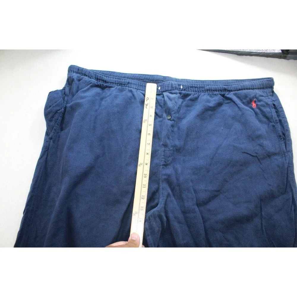 Polo by Ralph Lauren Pajama Pants Mens Large Blue Embroidered